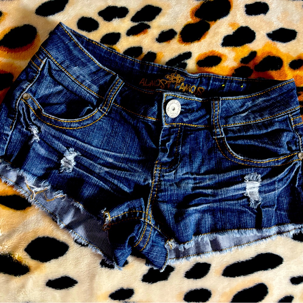 Massimo Women's Distressed Denim Shorts